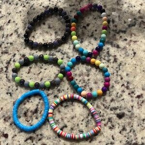 Colorful Beaded Bracelets Set